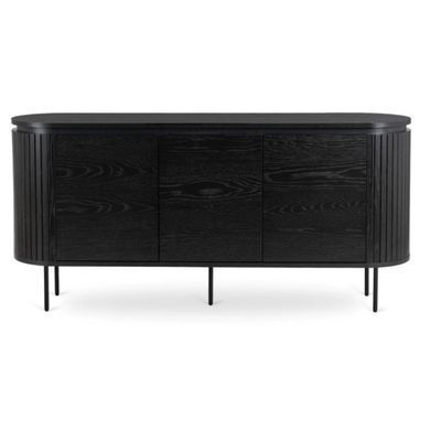 Комод трехдверный BECK Mebel Elite 160 Черный реальная фотография
