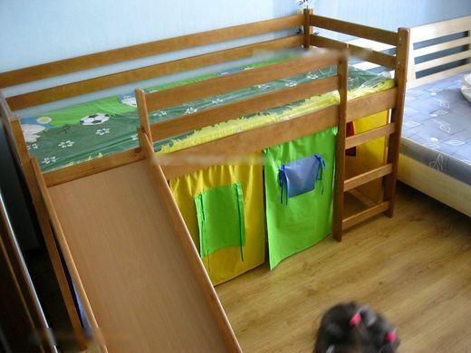 Ліжко дитяче NEO PLUS Halmar 89x197 Вільха жива фотографія