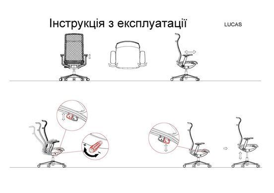 Кресло поворотное LUCAS Intarsio серая сетка/серый каркас реальная фотография