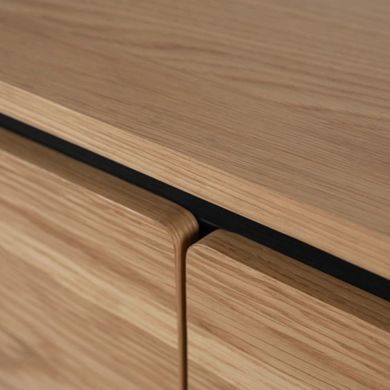 Комод тридверний MEBEL ELITE BECK 160 см Дуб жива фотографія