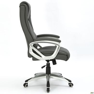 Крісло керівника Seltic AMF шкірзам сірий жива фотографія