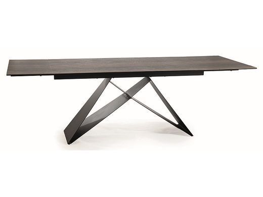 Стол Обеденный WESTIN CERAMIC Signal 160(240)X90 Эффект Дерева / Черный реальная фотография