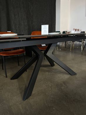 Стол раскладной SWANK LOFTY BLACK Concepto 180(260)x90 Керамика Черный реальная фотография