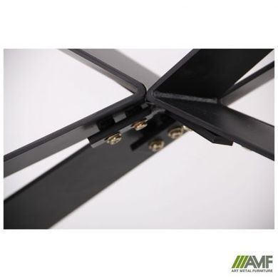 Стіл розкладний Vincent black AMF 160(240)X90 сeramics Tatuario bianco жива фотографія