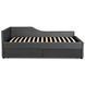 Ліжко оксамитове MEBEL ELITE JONAS Velvet 90x200 Беж