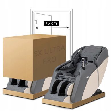 Масажне крісло MEBEL ELITE SX ULTRA PRO екошкіра Сірий
