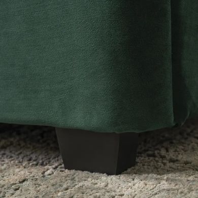 Ліжко CROS Velvet Mebel Elite 140x200 см Зелений жива фотографія