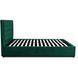 Ліжко CROS Velvet Mebel Elite 140x200 см Зелений