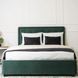 Ліжко CROS Velvet Mebel Elite 140x200 см Зелений