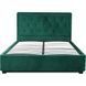 Ліжко CROS Velvet Mebel Elite 140x200 см Зелений