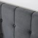 Кровать LINO Velvet Mebel Elite 160x200 см Серый