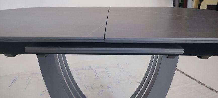 Стол раскладной TML-866 VETRO 130(170)x80 Айс Грей реальная фотография