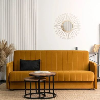 Диван PORTO Mebel Elite Горчичный