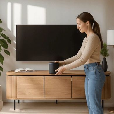 Тумба під телевізор 3-дверна BECK Mebel Elite 160 Дуб жива фотографія