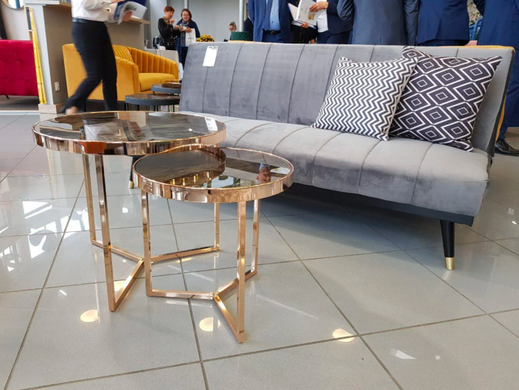 Журнальний столик DELIA II Signal Мармур / Золотий жива фотографія