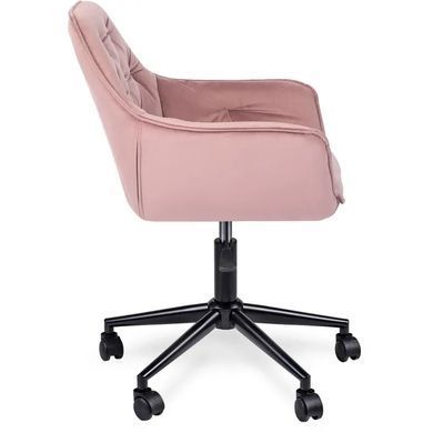 Комп'ютерне крісло MILAN 2 Velvet Mebel Elite Рожевий / Чорний жива фотографія