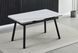 Стол раскладной MADRID CERAMIC Intarsio 140(200)*85 Белый Глянец Черный
