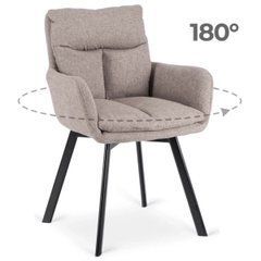 Поворотний стілець CORTADO Mebel Elite Коричневий жива фотографія