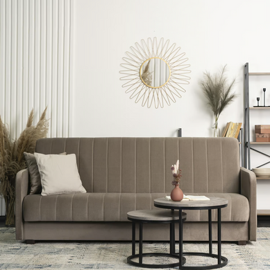 Диван раскладной Porto MEBEL ELITE 198 см Беж