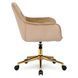 Компьютерное кресло MILAN Velvet Mebel Elite Бежевый / Золотой