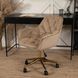 Компьютерное кресло MILAN Velvet Mebel Elite Бежевый / Золотой