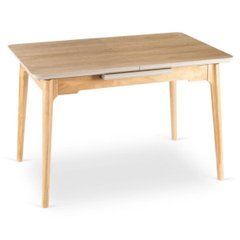 Керамічний стіл SAMER Mebel Elite 120(160)х80 Дуб жива фотографія