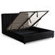 Кровать двуспальная бархатная 160x200 MEBEL ELITE MARI Velvet Черный