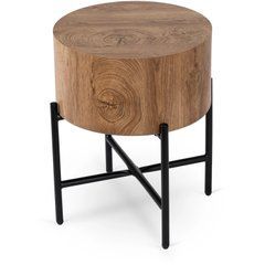 Журнальний столик MEBEL ELITE CEVES 40x40&nbsp;Горіх жива фотографія