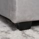 Кровать двуспальная бархатная MEBEL ELITE ANDRE Velvet 160x200 Светло Серый