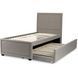 Кровать ELIF Velvet Mebel Elite 90x200 см с дополнительным спальным местом Серый реальная фотография