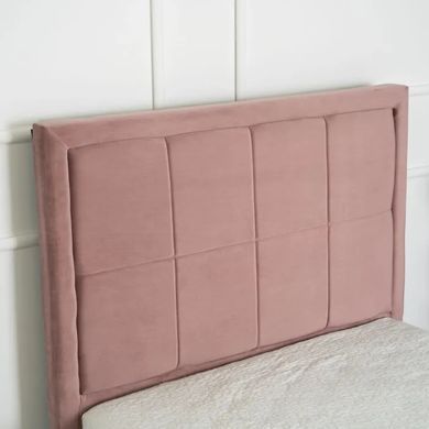 Кровать ELIF Velvet Mebel Elite 90x200 см с дополнительным спальным местом Розовый реальная фотография