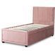 Кровать ELIF Velvet Mebel Elite 90x200 см с дополнительным спальным местом Розовый