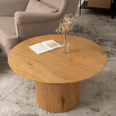 Журнальный столик ARION MAX MEBEL ELITE 80x80 Дуб реальная фотография