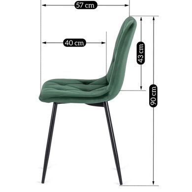 Стул ROBIN Velvet Mebel Elite Зеленый реальная фотография