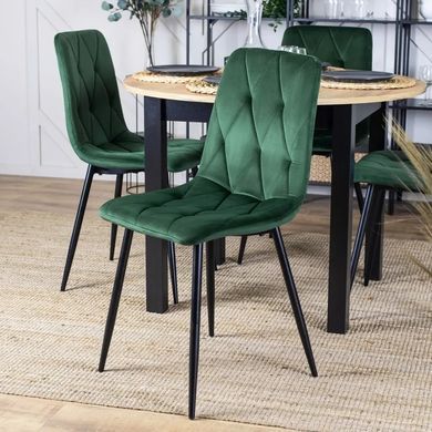 Стул ROBIN Velvet Mebel Elite Зеленый реальная фотография