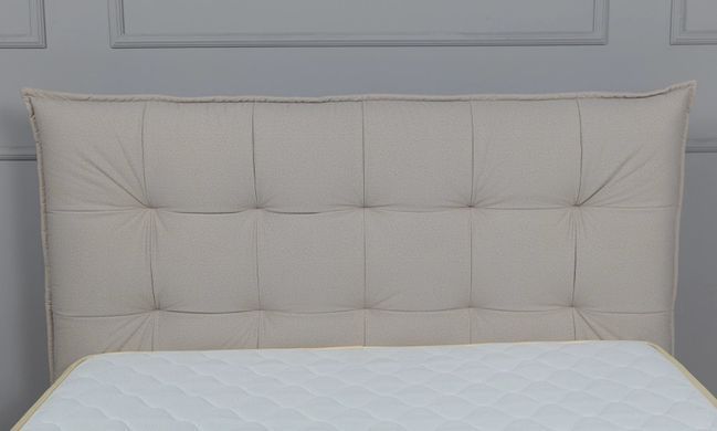 Кровать ТЕАНА&nbsp;Prestol 160x200 бежевое с подъемным механизмом (тк. Columbus 17) реальная фотография