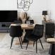 MEBEL ELITE Комплект CLARK Стол 120-160 см Дуб Артисан/Черный и 4 стула RIO Черный