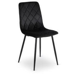 Стул бархатный MEBEL ELITE FORIS Velvet Черный реальная фотография