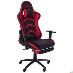 Крісло VR Racer Textile Craft AMF чорний/червоний жива фотографія