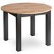MEBEL ELITE Комплект HARRY стол 102-142 см дуб крафт/черный и 6 стульев PERU 2 черный